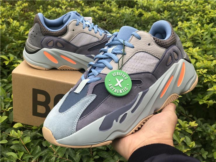 PK God yeezy 700 Carbon Blue retail materials ready to ship